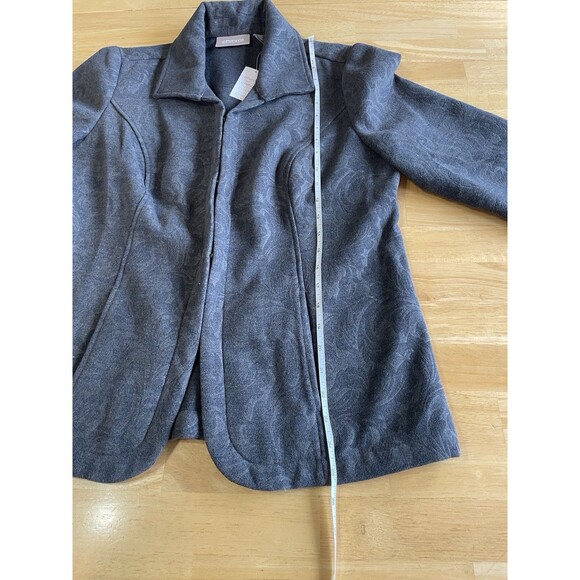 CHICO'S Outlet NWT Jarrah Jacket Top Size 1 Grey Gray Swirls - Picture 7 of 11